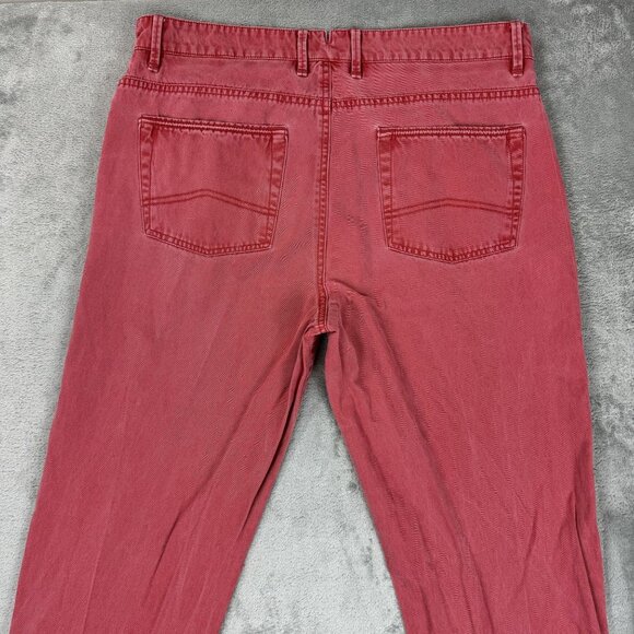 PETER MILLAR Mens Pima Cotton Washed Out Red Golf Casual Pants 34x32 - Picture 6 of 8